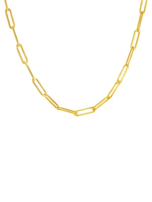 Paperclip 'L' Chain Necklace