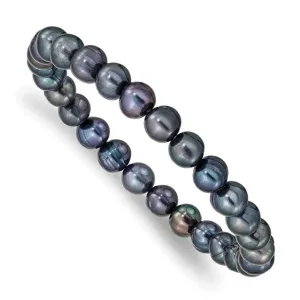 Playful FWC Pearl Stretch Bracelet Grey