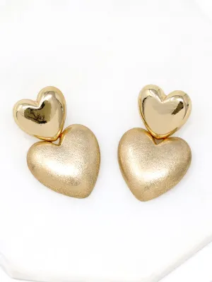 Puffy Heart Statement Earrings