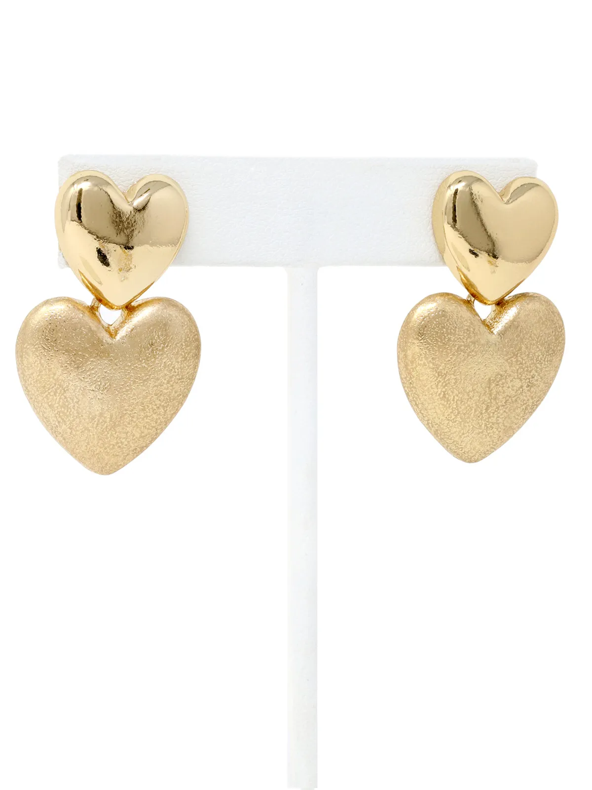 Puffy Heart Statement Earrings