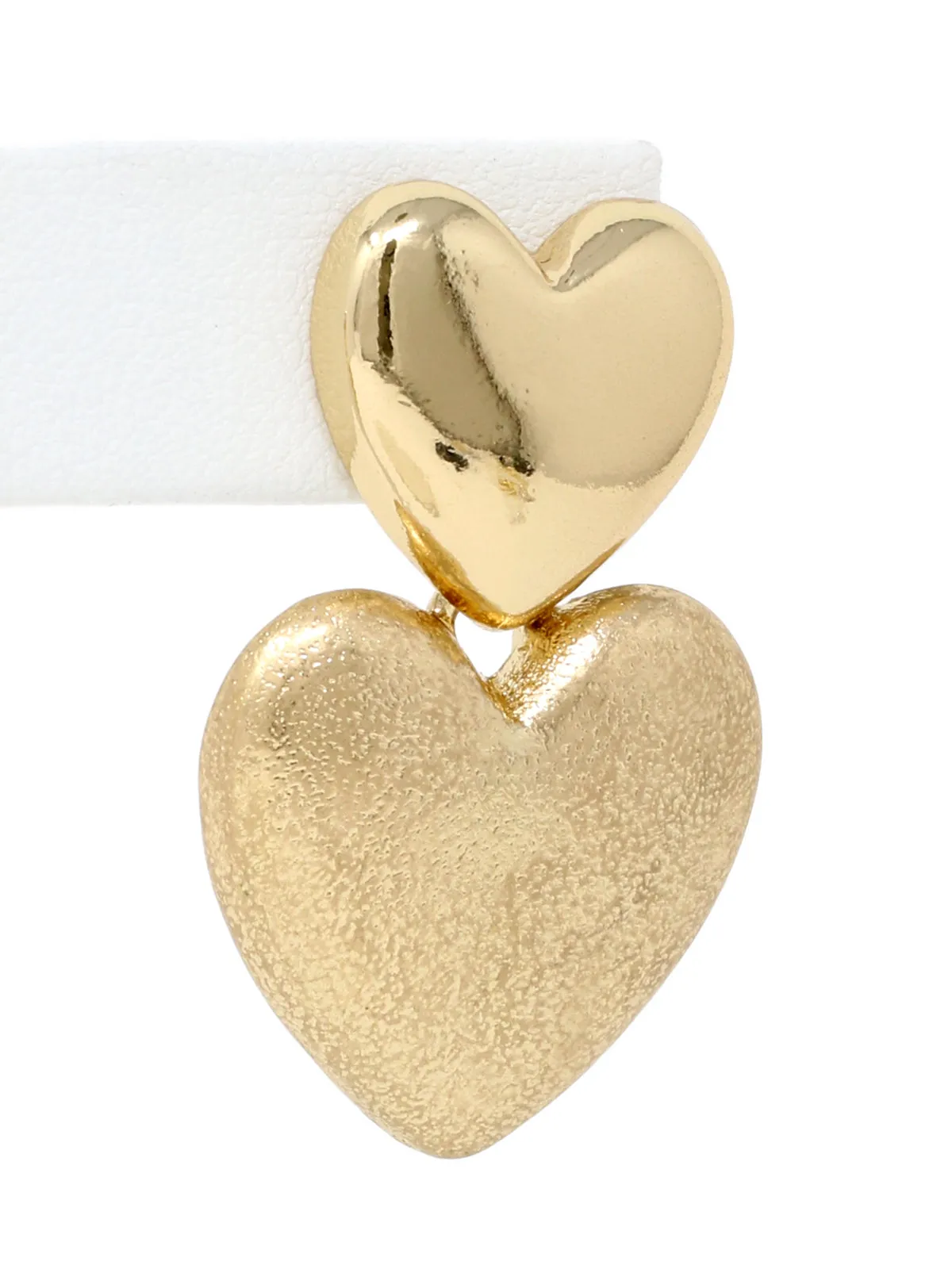 Puffy Heart Statement Earrings