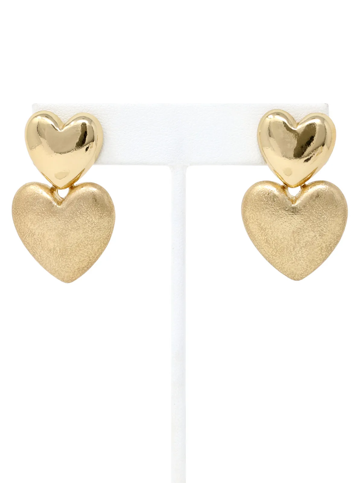 Puffy Heart Statement Earrings