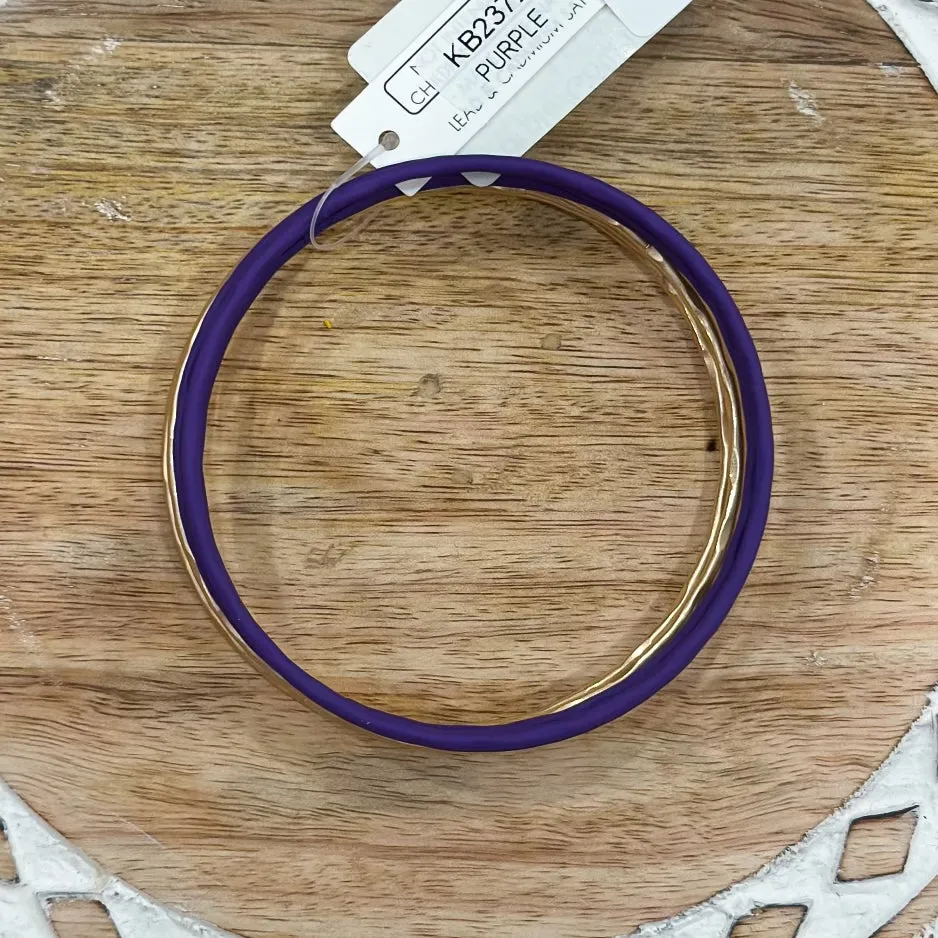 Purple/Gold Bangles