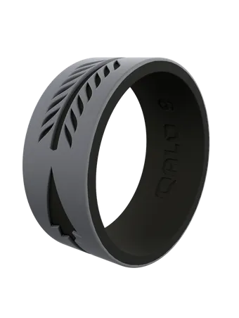 QALO MEN'S ARROW STRATA SILICONE RING