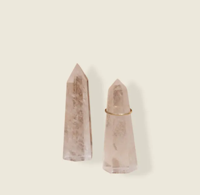 Quartz Crystal Ring Points