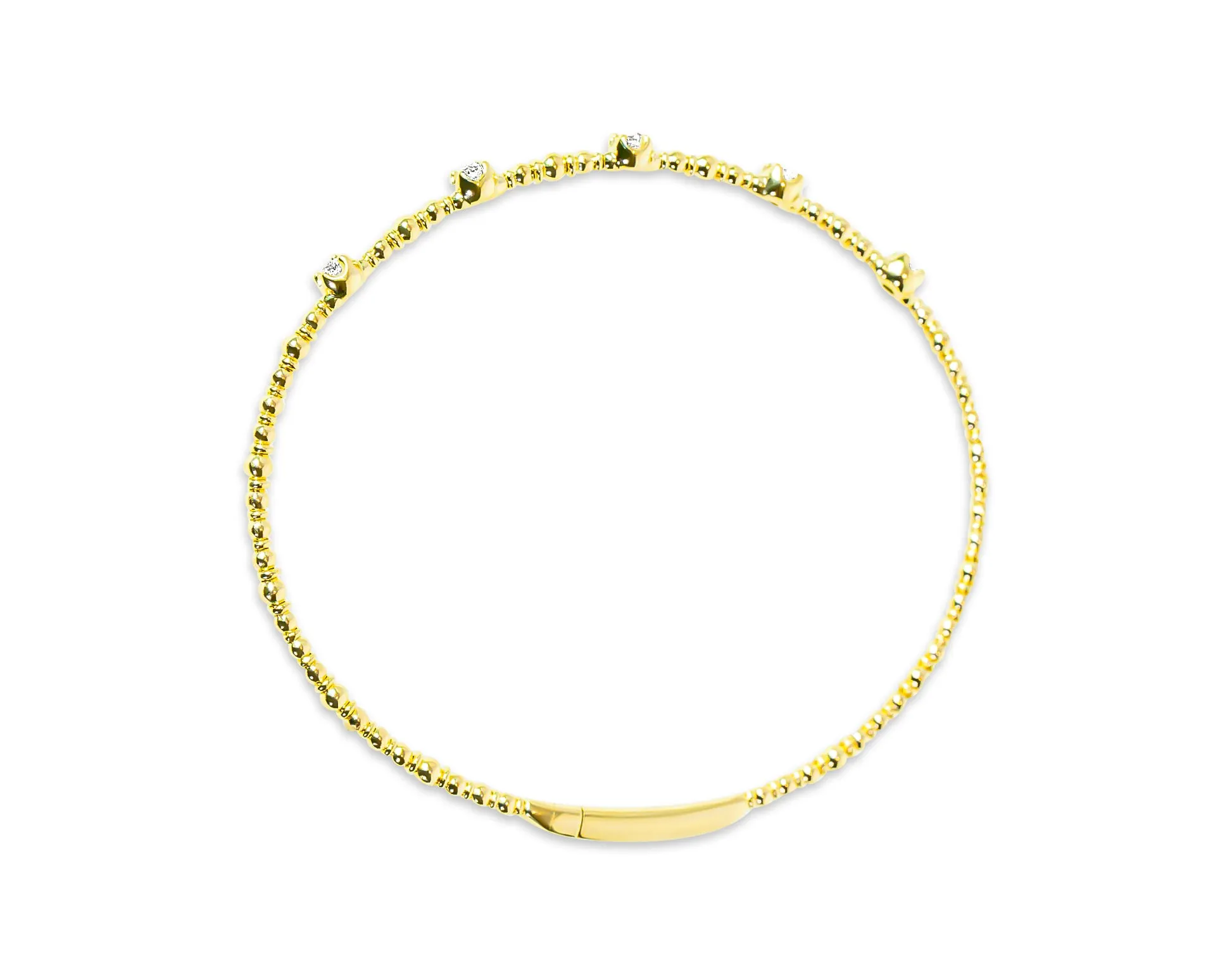 "Stelle" Yellow Gold Bangle