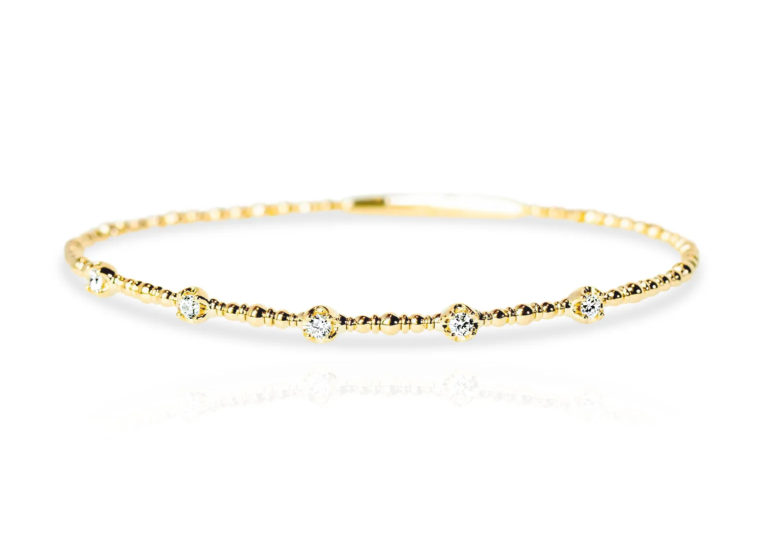 "Stelle" Yellow Gold Bangle