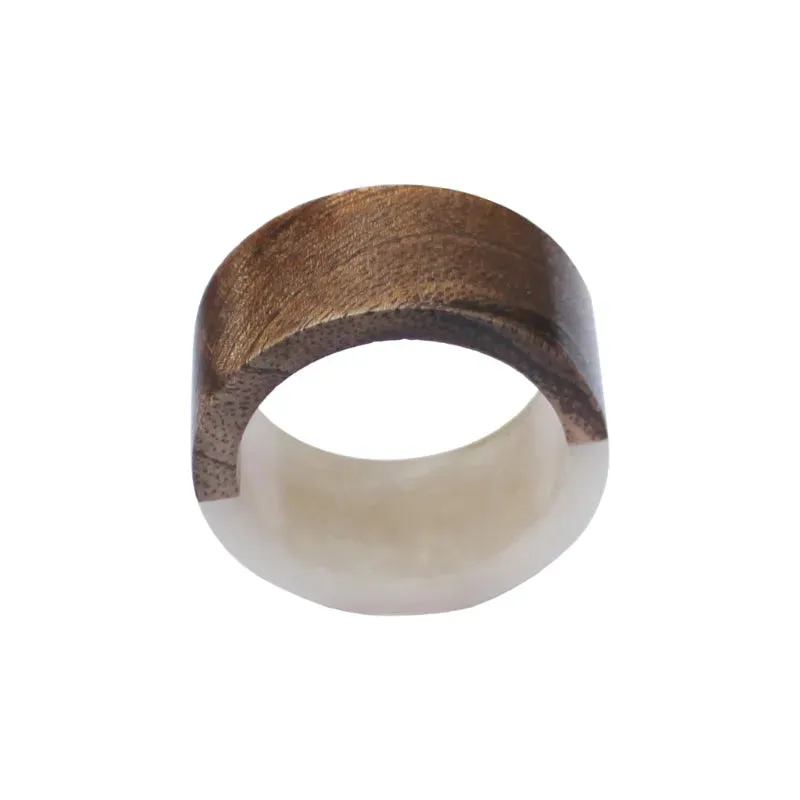 Resin Napkin Rings for Modern Table Settings | Set of 6