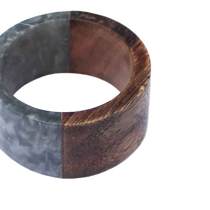 Resin Napkin Rings for Modern Table Settings | Set of 6