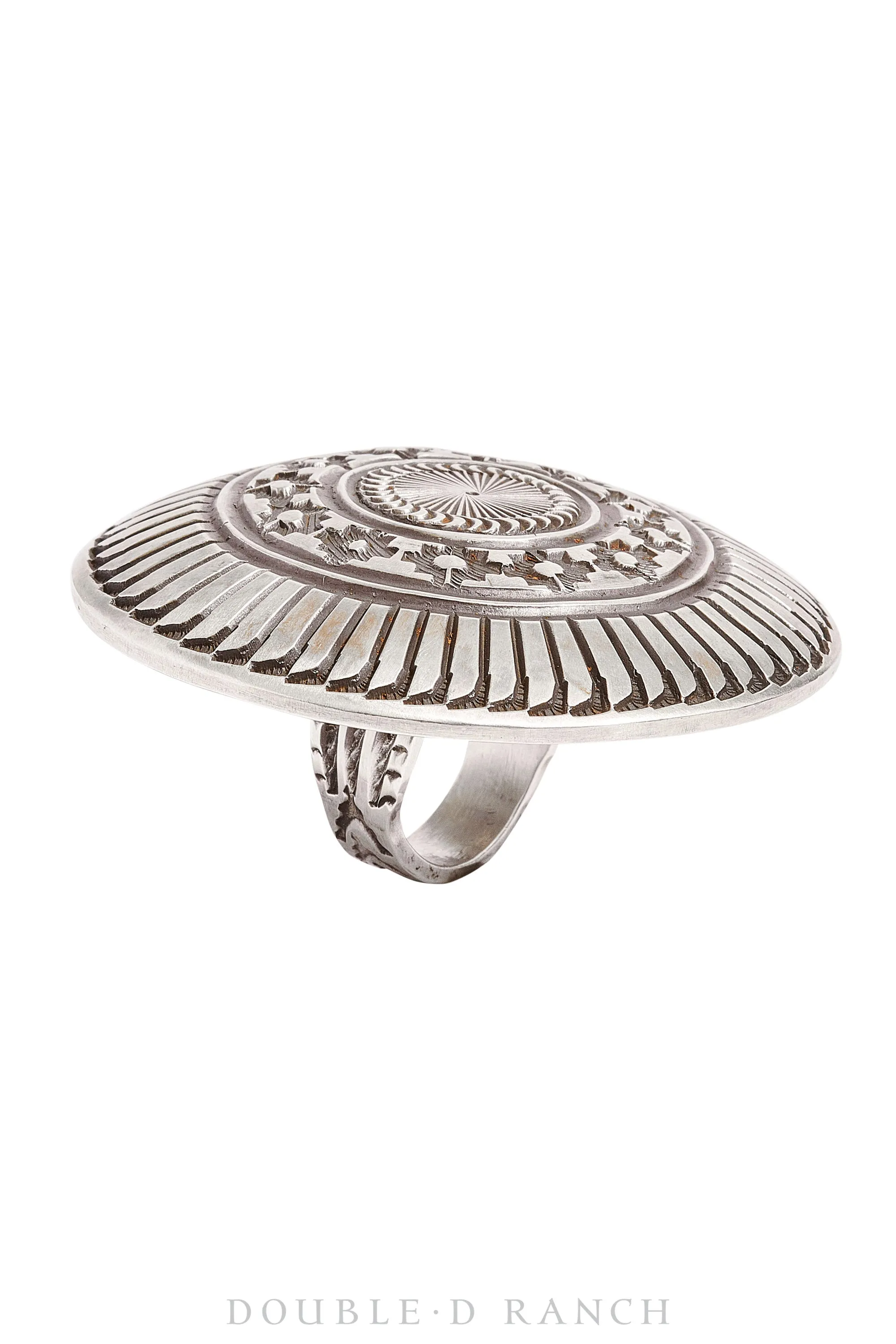 Ring, Concho, Sterling Silver, Hallmark, Contemporary, 1113