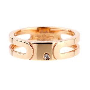 Salvini Rose Gold Diamond Band Ring