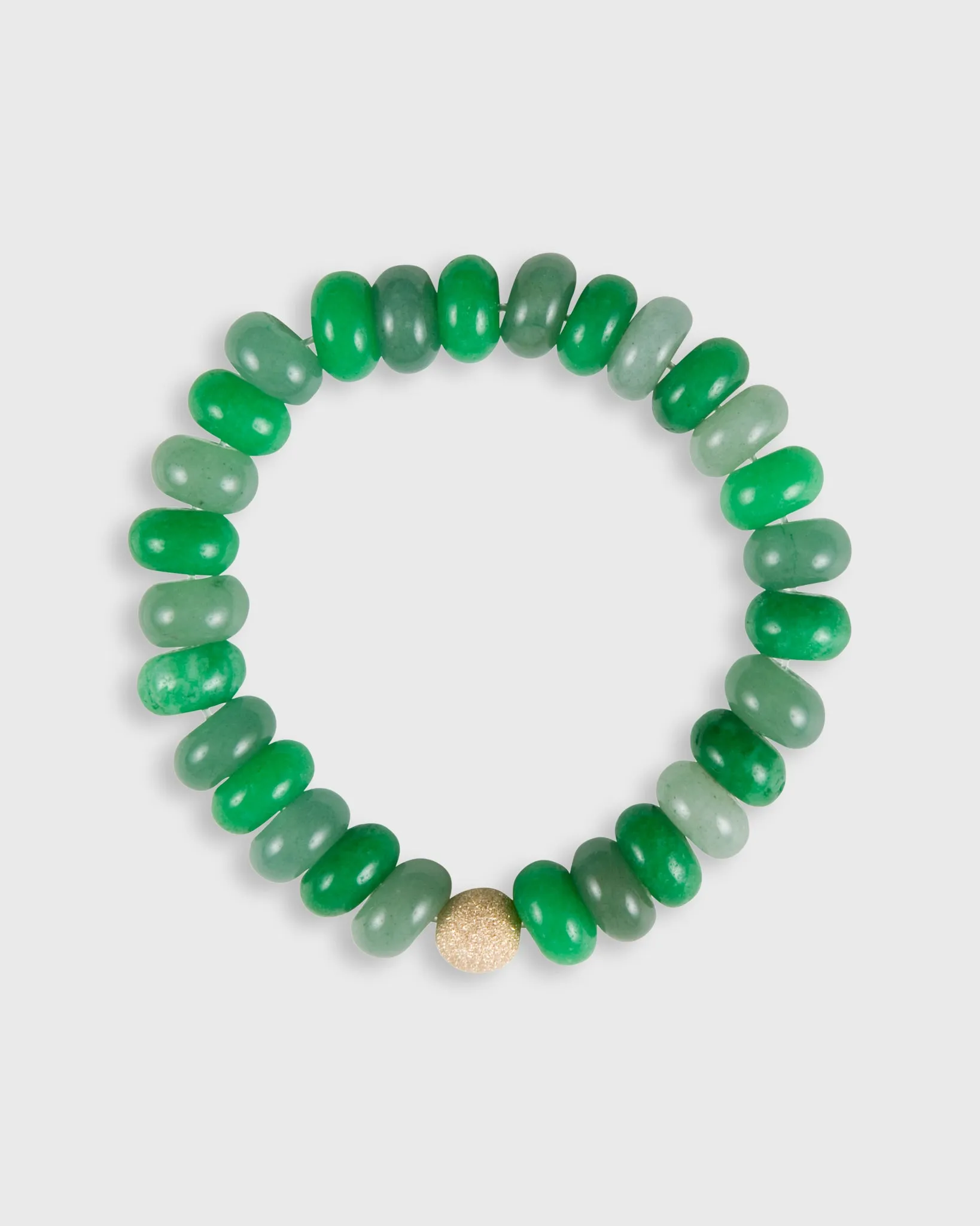 Semi Precious Beaded Bracelet in Avocado