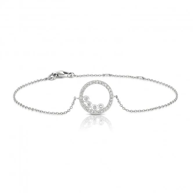 Silver & Co Halo Cubic Zirconia Bracelet SBG0037