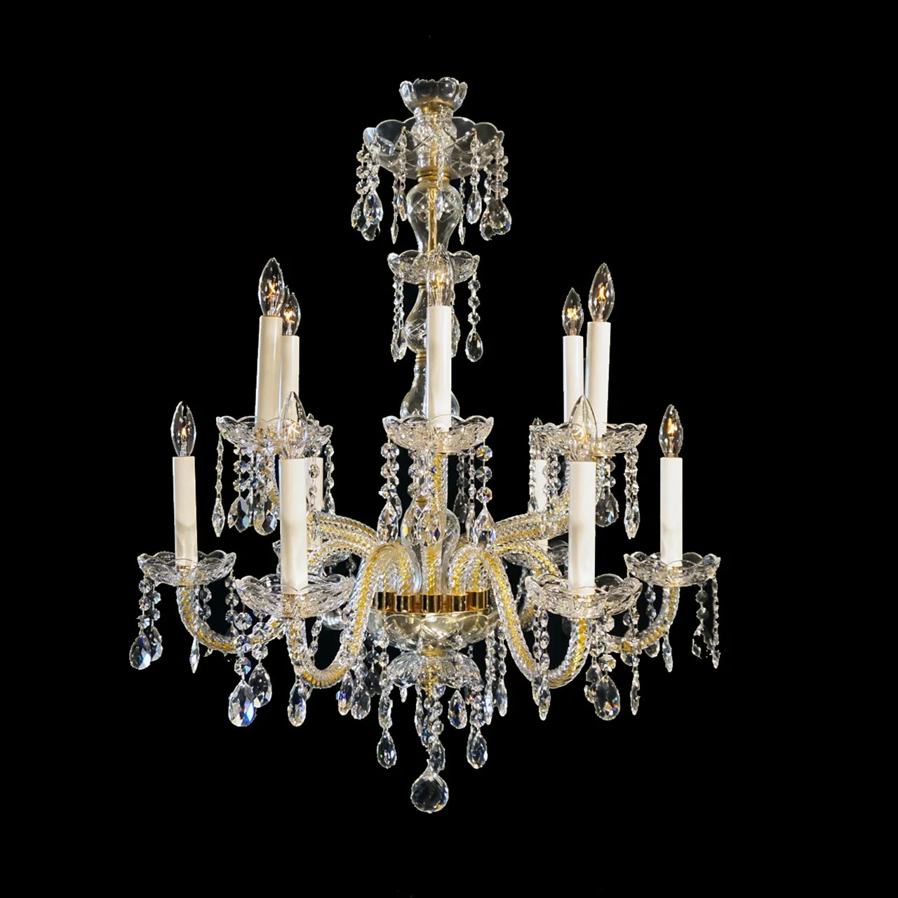 Small Durham - 12 Light Chandelier - 22" x 31"