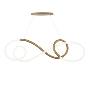 Solo 48 in. LED Pendant Light Brass finish