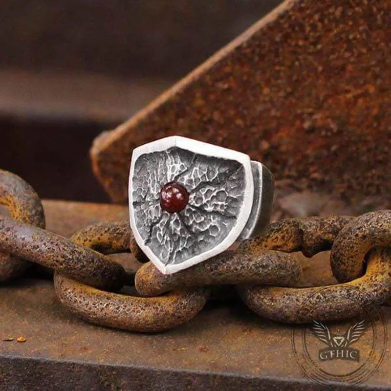 Split Shield Red Copper Ring