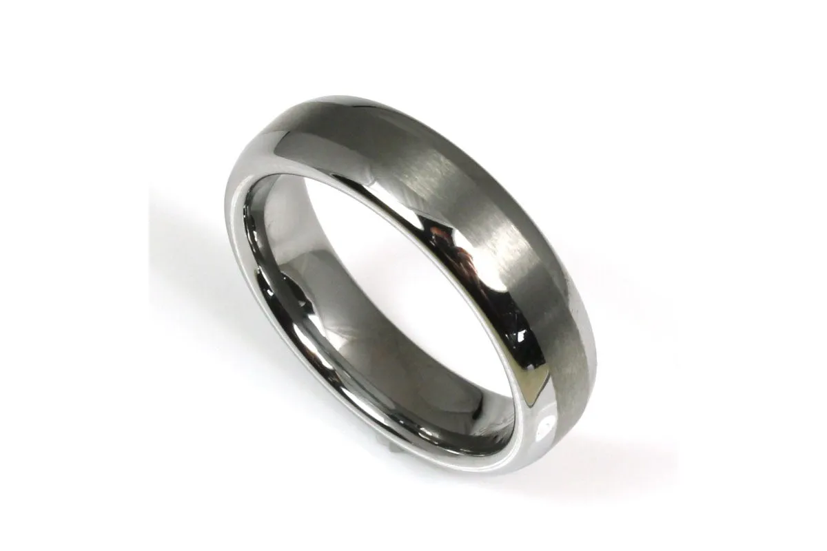 Tungsten Brushed Stripe Band