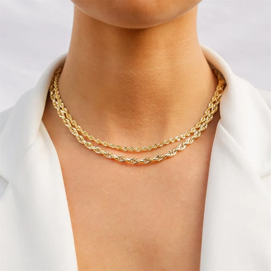 Twisted Chain Necklaces