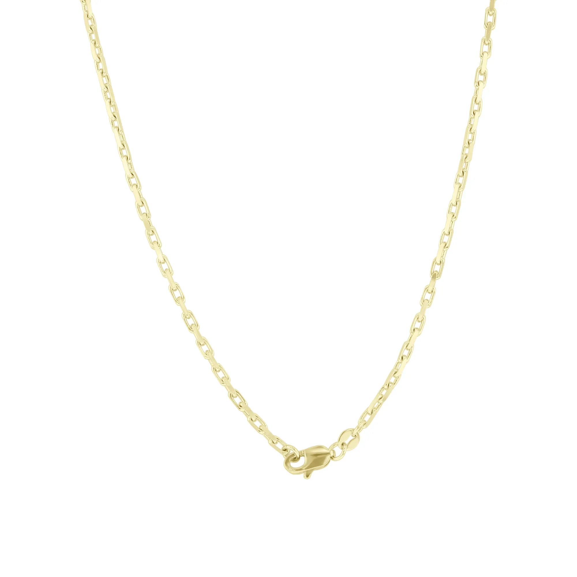 Viking Anchor Link Gold Chain Necklace 20“