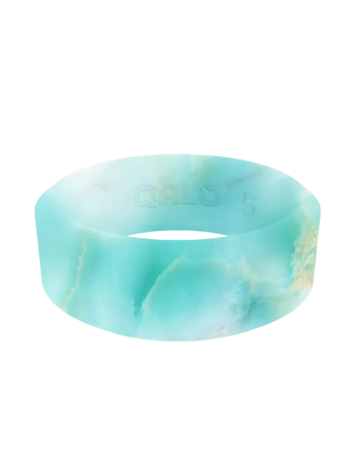 Women's Rouge Metallic Marble Modern Silicone Ring