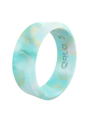 Women's Rouge Metallic Marble Modern Silicone Ring