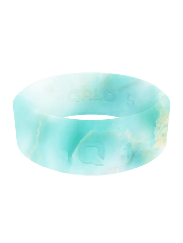 Women's Rouge Metallic Marble Modern Silicone Ring