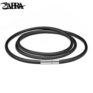 ZABRA Extra Gift Leather Cord 316 Stainless Steel Necklace Screw Lock Fashion Men's Choker Rope Necklace 2mm/3mm 50cm