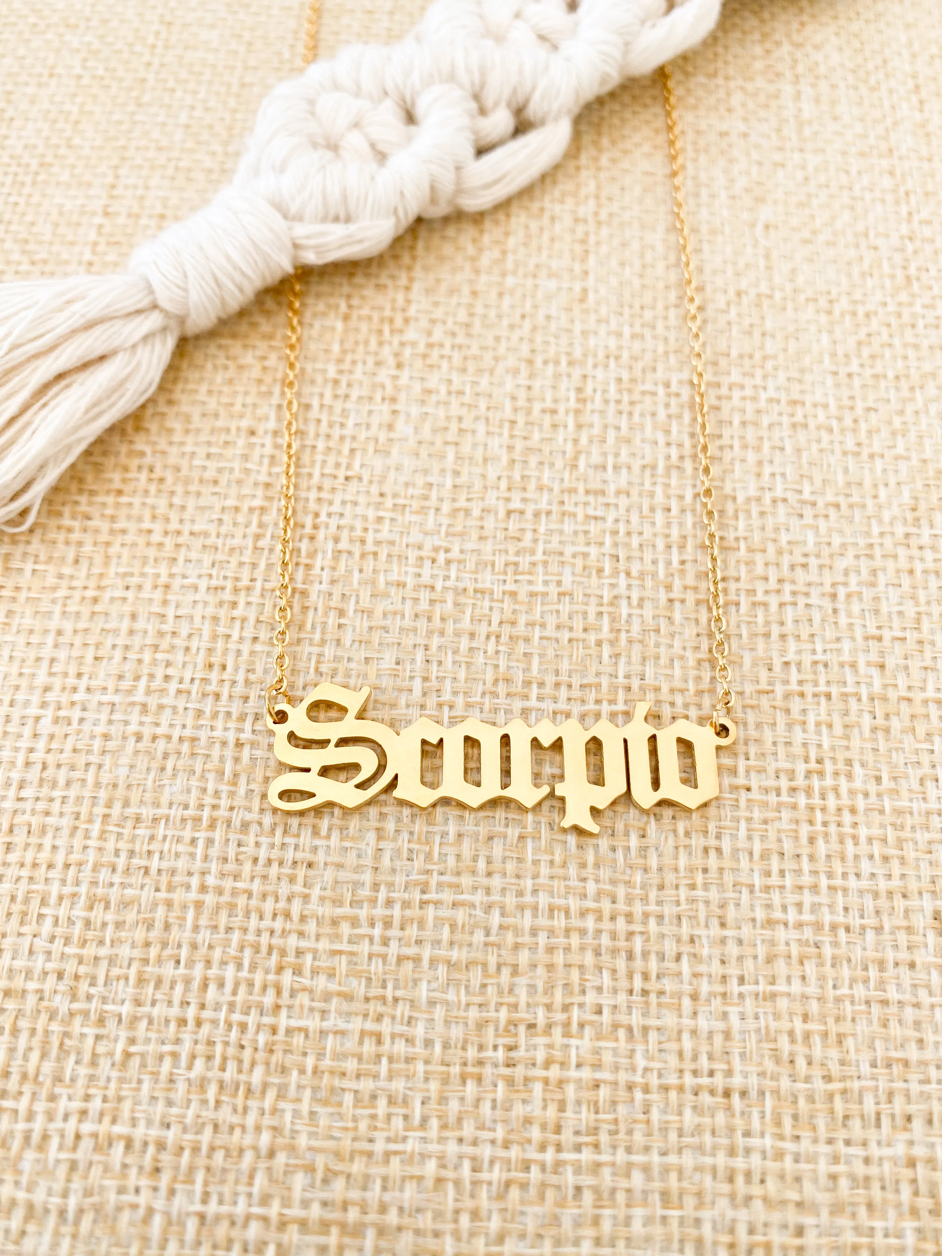 Zodiac Word Necklaces